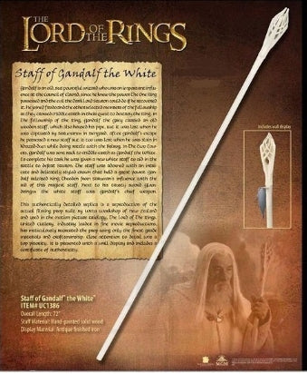 Bastón Thranduil y Bastón Gandalf el Blanco con licencia