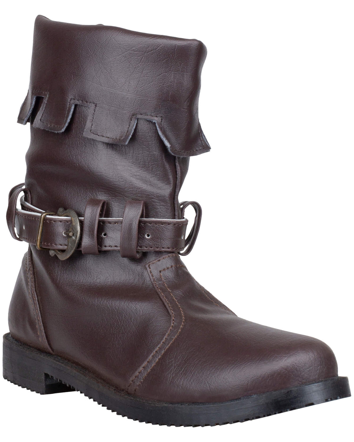 Botas medievales en piel modelo Martín, color marrón