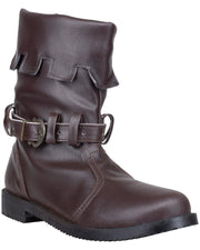 Botas medievales en piel modelo Martín, color marrón