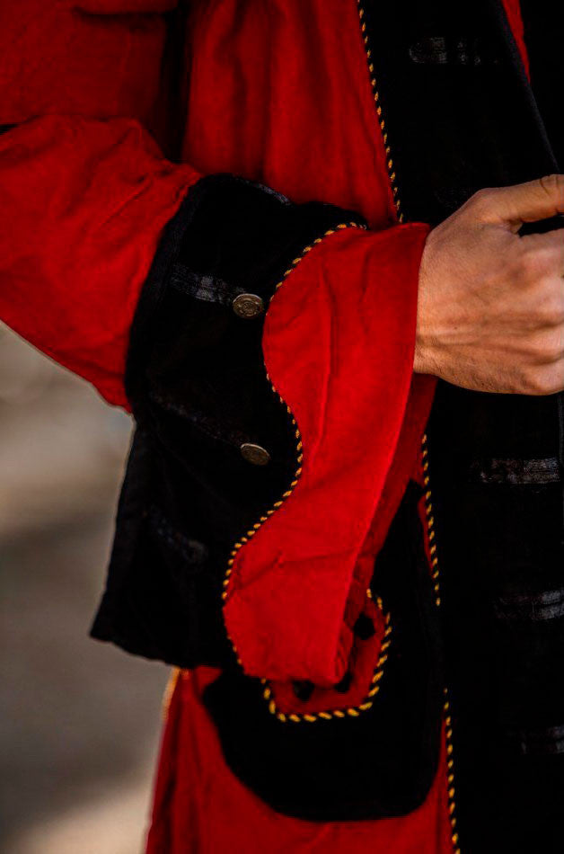 Chaqueta pirata Roja-Negra