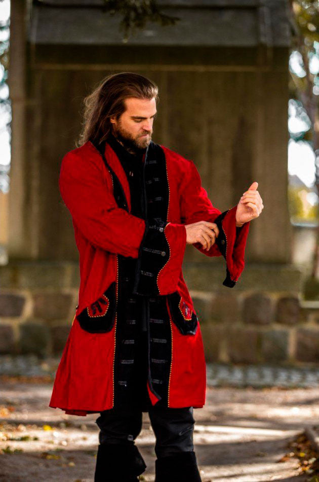 Chaqueta pirata Roja-Negra