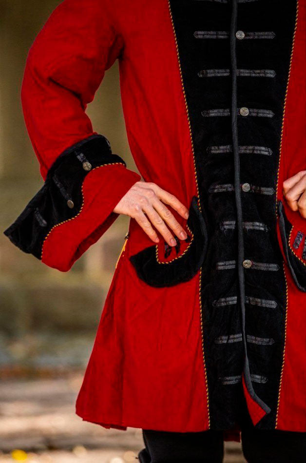 Chaqueta pirata Roja-Negra
