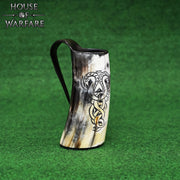 Jarra medieval serpiente en cuerno