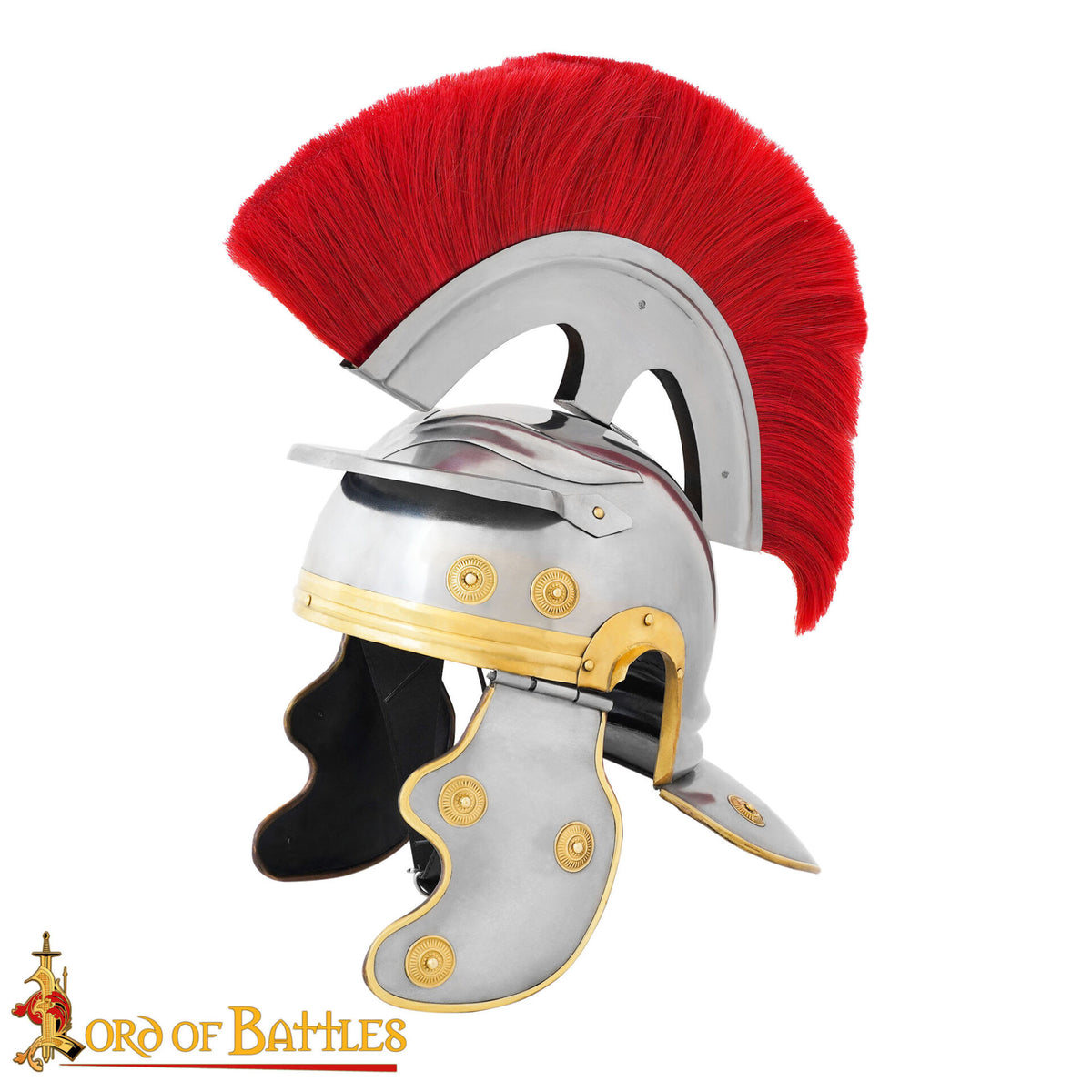 Casco de Centurión Romano con cresta roja