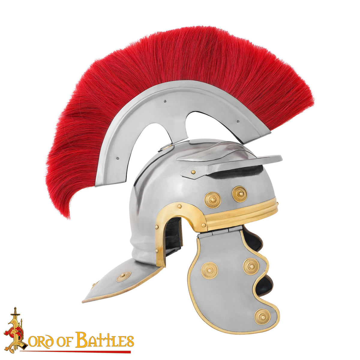 Casco de Centurión Romano con cresta roja