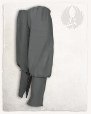 Pantalón medieval modelo Ketill gris, patrón espiga