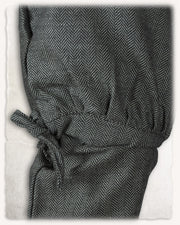 Pantalón medieval modelo Ketill gris, patrón espiga