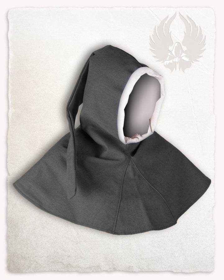 Gugel medieval para niños, color negro