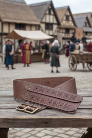 Cinturón Medieval Lombardo - Marrón