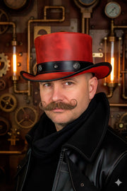Sombrero de copa Samedi - Rojo