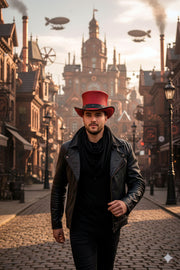 Sombrero de copa Samedi - Rojo