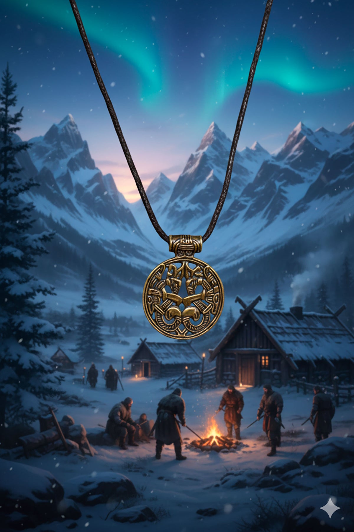 Colgante vikingo Edekan - Dorado