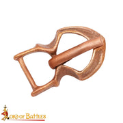 Hebilla medieval pequeña en bronce para cinturón
