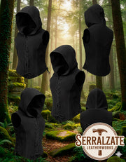 Chaleco sombra medieval para mujer en negro