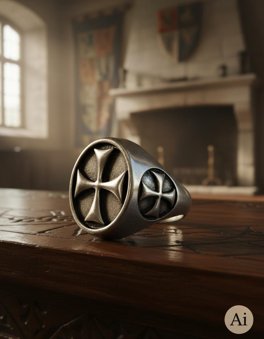 Anillo Cruz Templaria