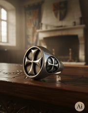 Anillo Cruz Templaria