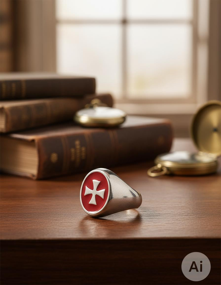 Anillo mujer Cruz Templaria