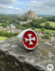 Anillo mujer Cruz Templaria