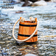 Cubo de agua rústico de madera, varios tamaños