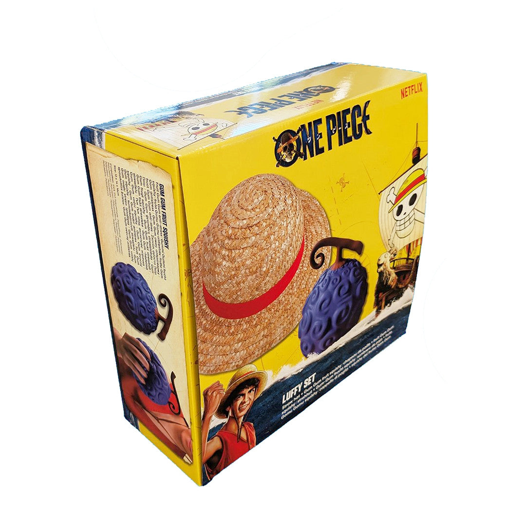 Pack One Piece-Luffy: Sombrero y Squishy Gomu