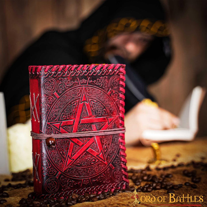 Diario medieval tapa cuero modelo magia Celta