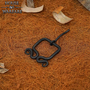 Hebilla medieval rústica forjada (6,3x4,2 cm.)