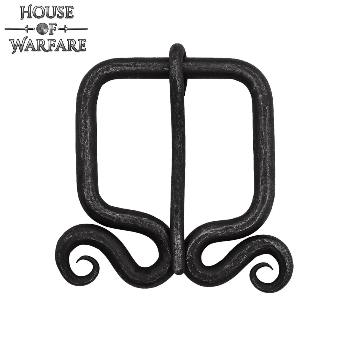 Hebilla medieval rústica forjada (6,3x4,2 cm.)