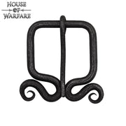 Hebilla medieval rústica forjada (6,3x4,2 cm.)