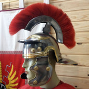 Casco Centurión Romano con penacho frontal