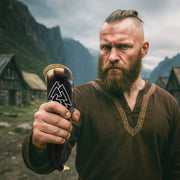 Cuerno vikingo para beber modelo Valknut