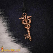 Colgante llave dragón bronce poder oculto
