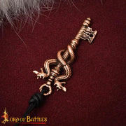 Colgante llave dragón bronce poder oculto