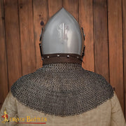 Gorjal medieval cota de malla acero dulce (10 mm.)