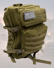 Mochila táctica MOLLE 35L-40L verde nylon 600D