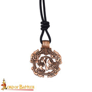 Colgante vikingo en bronce diseño serpiente nórdica