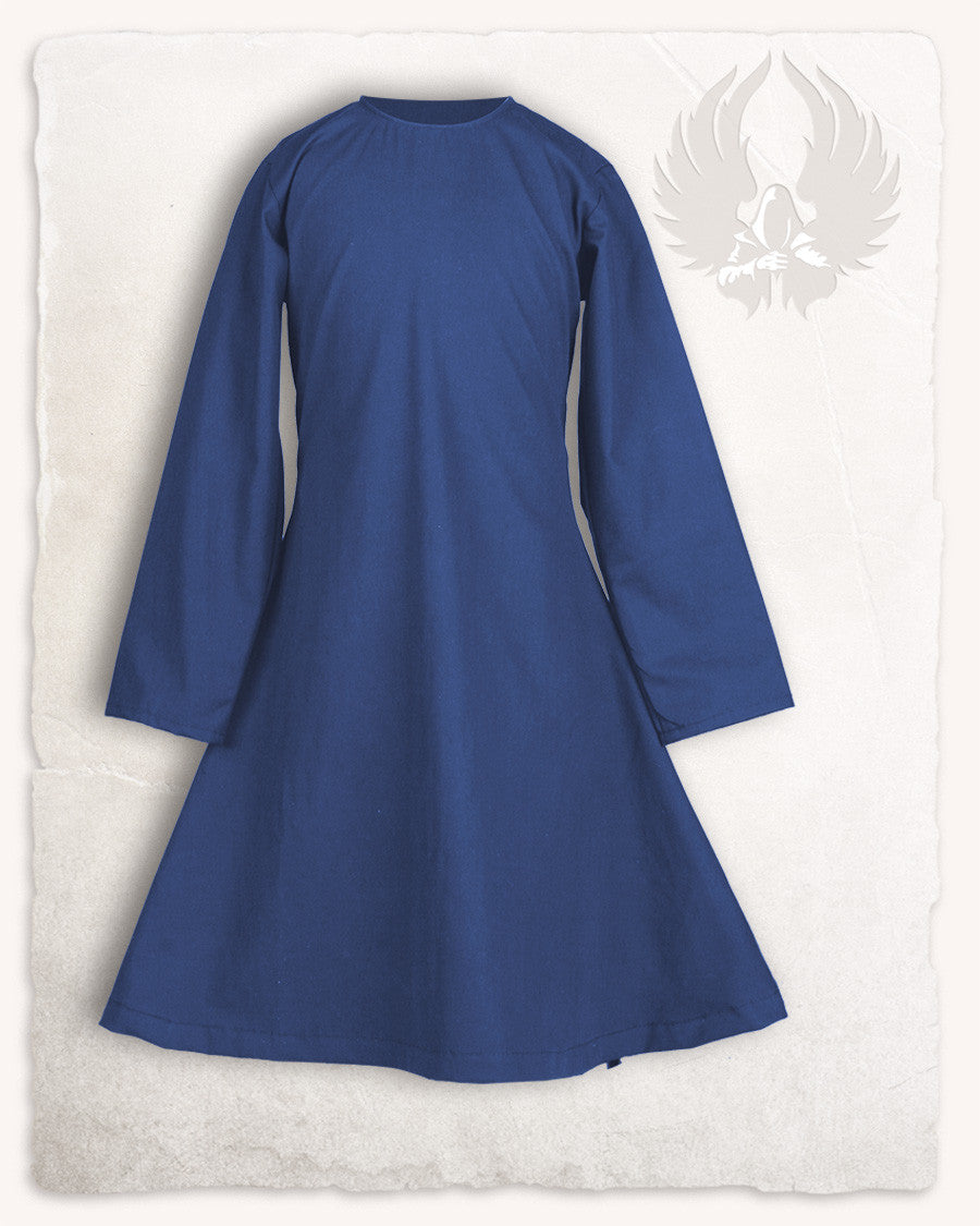 Vestido medieval de niña modelo Lisbeth, azul