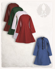 Vestido medieval de niña modelo Lisbeth, azul