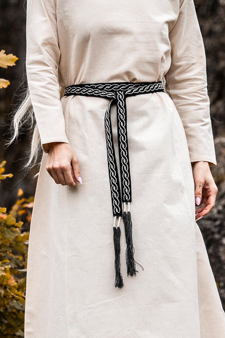 Cinturón unisex modelo Veigga negro con bordados