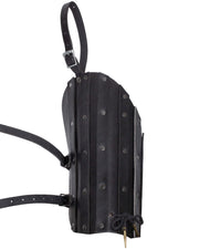 Protectores medievales para muslo modelo Strigo, color negro