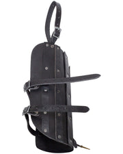 Protectores medievales para muslo modelo Strigo, color negro