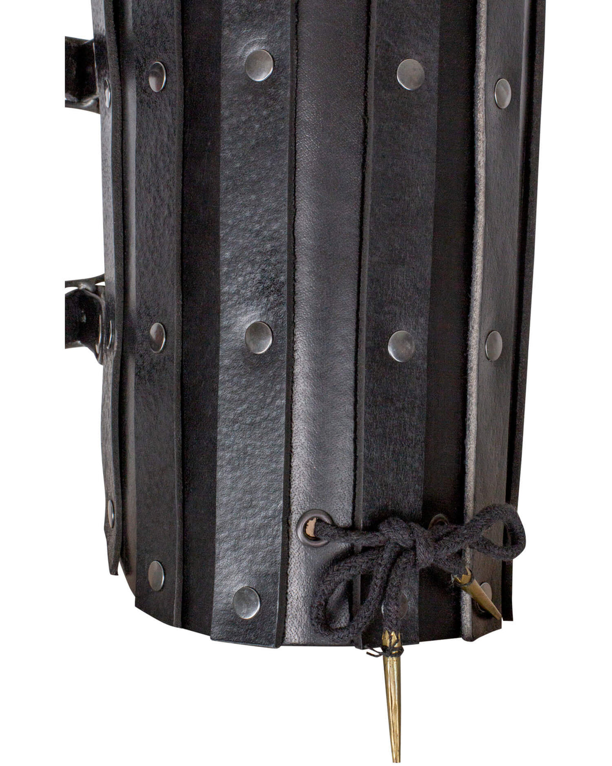 Protectores medievales para muslo modelo Strigo, color negro