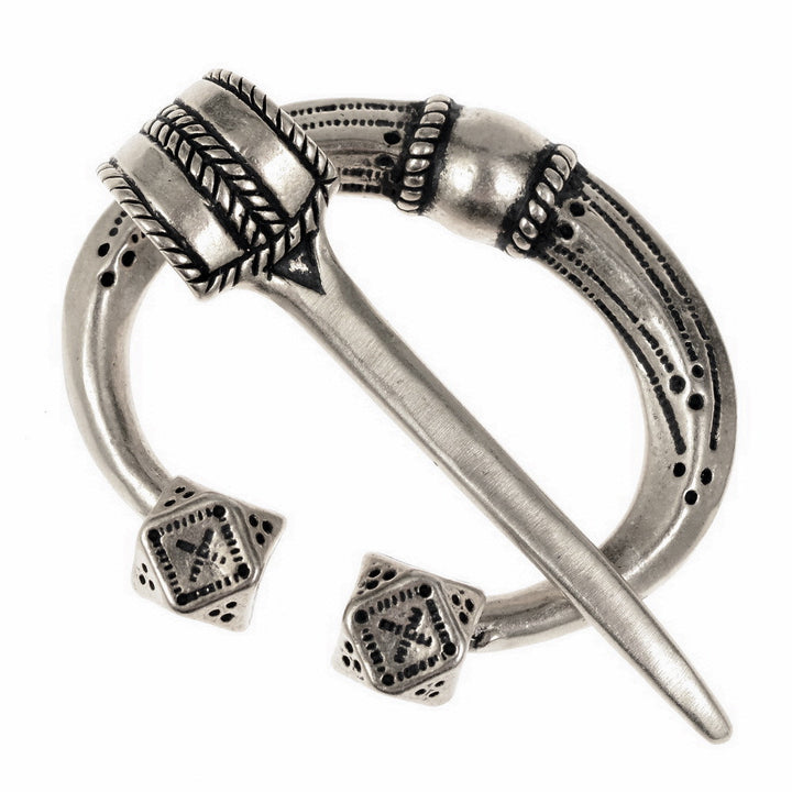 Fibula Vikinga de mercader puntas cúbicas