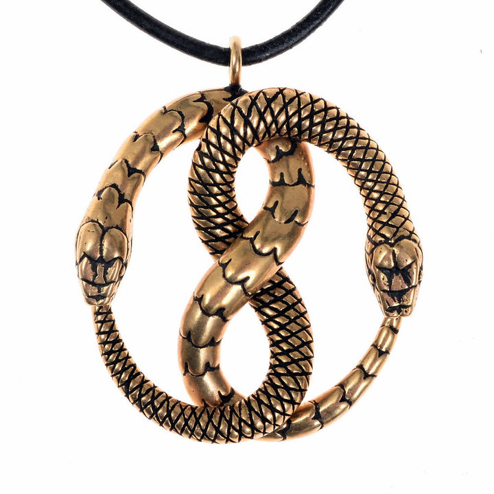 Colgante Doble Ouroboros Alquimia Equilibrio Mágico