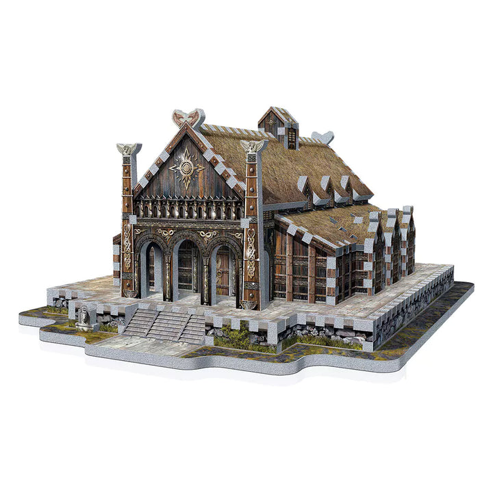 Puzzle 3D Castillo Dorado de Edoras oficial de El Señor de los Anillos