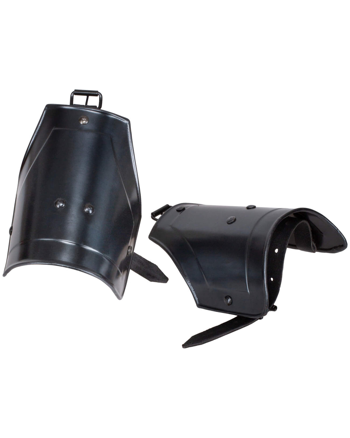 Protectores medievales brazo superior modelo Nova, acabado ennegrecido