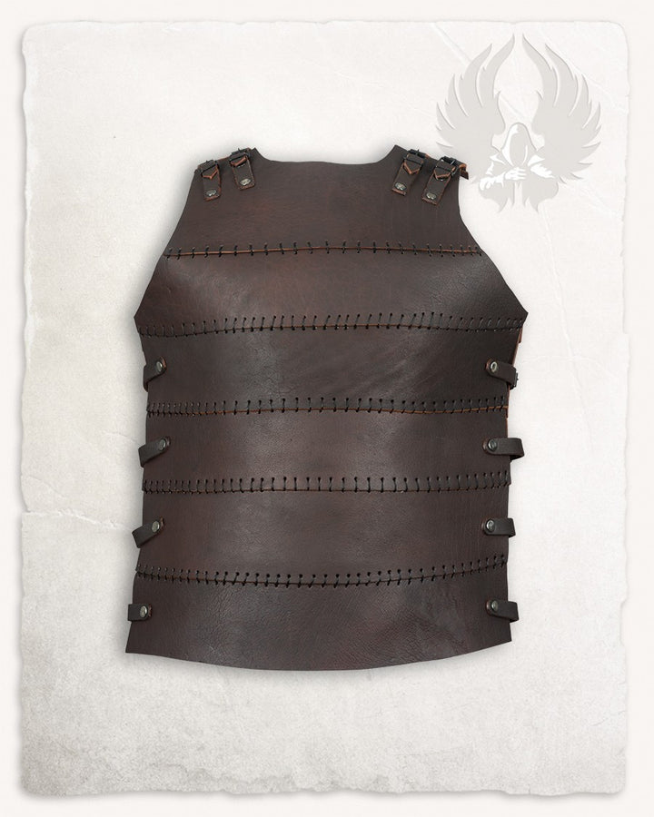 Coraza medieval modelo Erend en cuero, color marrón