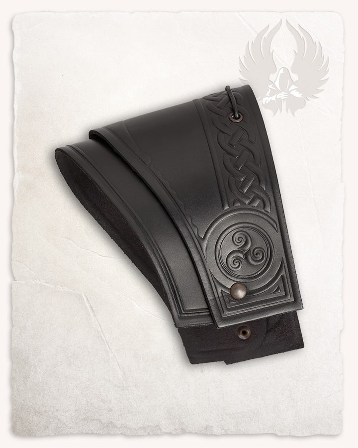 Hombreras medievales modelo Artemis Deluxe, color negro