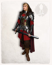 Cinturón medieval con escarcelas modelo Lena, acabado pulido