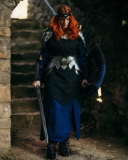 Cinturón medieval con escarcelas modelo Lena, acabado pulido