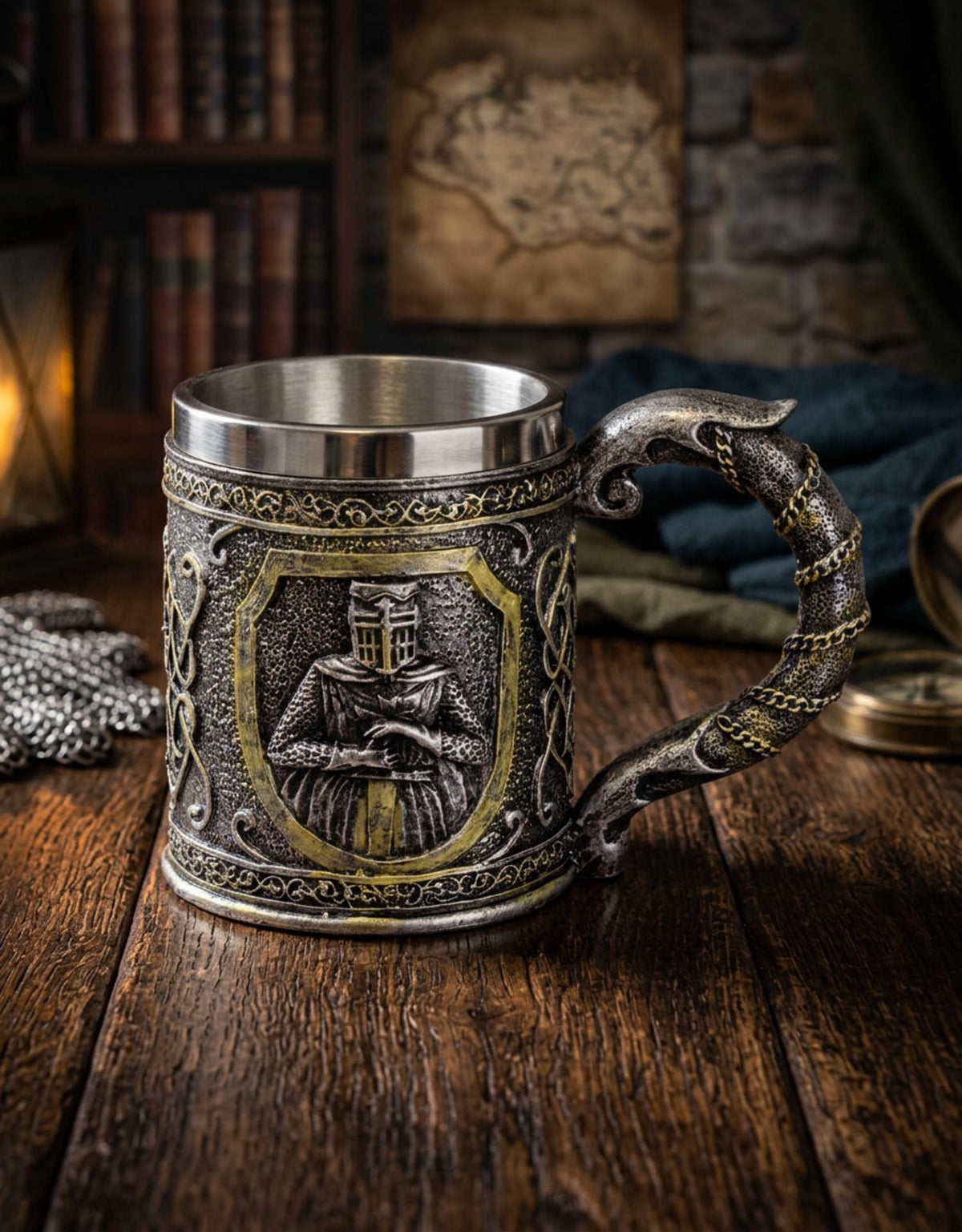 Taza decoración Templarios